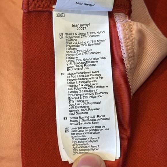 Brooks Dare Racerback High Impact Wire Free Sports Bra Size 40DD - Picture 6 of 7